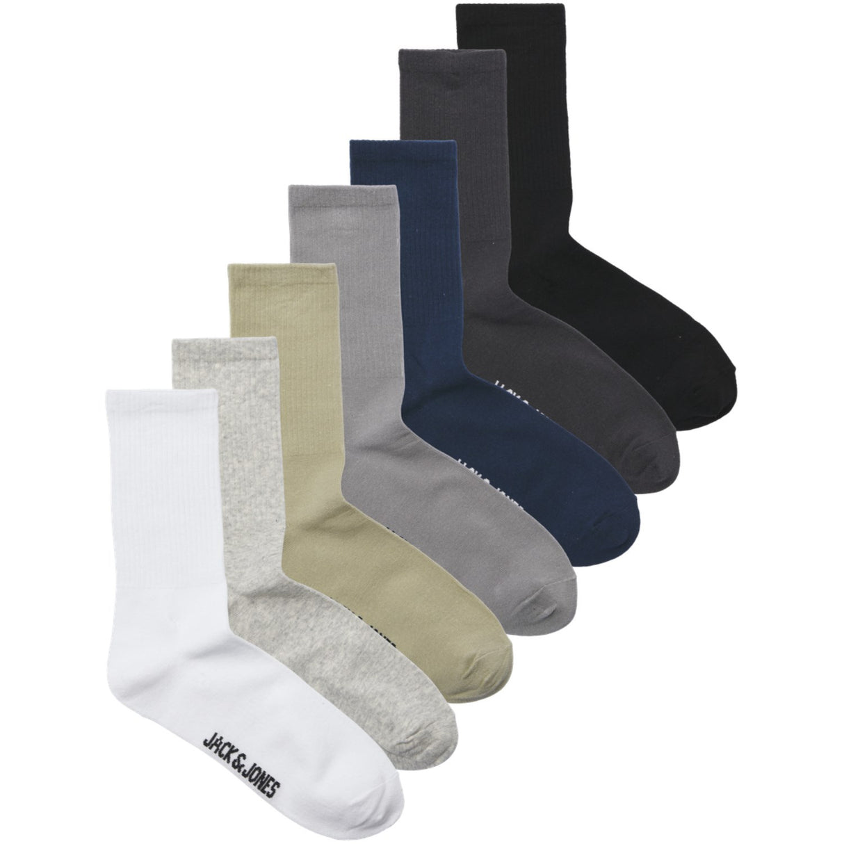 Jack & Jones Junior Titan Jacnick Tennis Socks 7 Pack Jnr