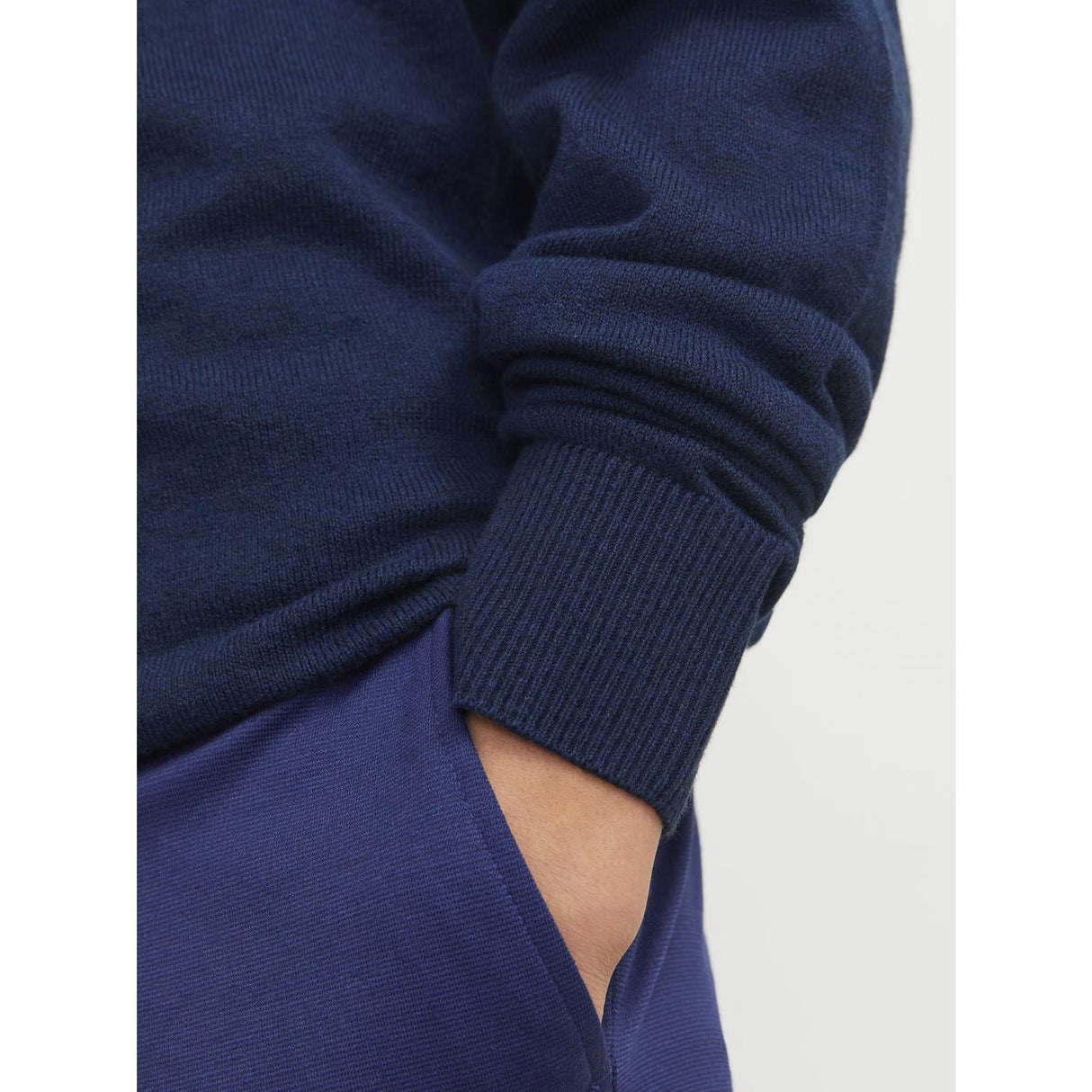 Jack & Jones Junior Navy Blazer Jjeemil Knit Half Zip Noos Jnr