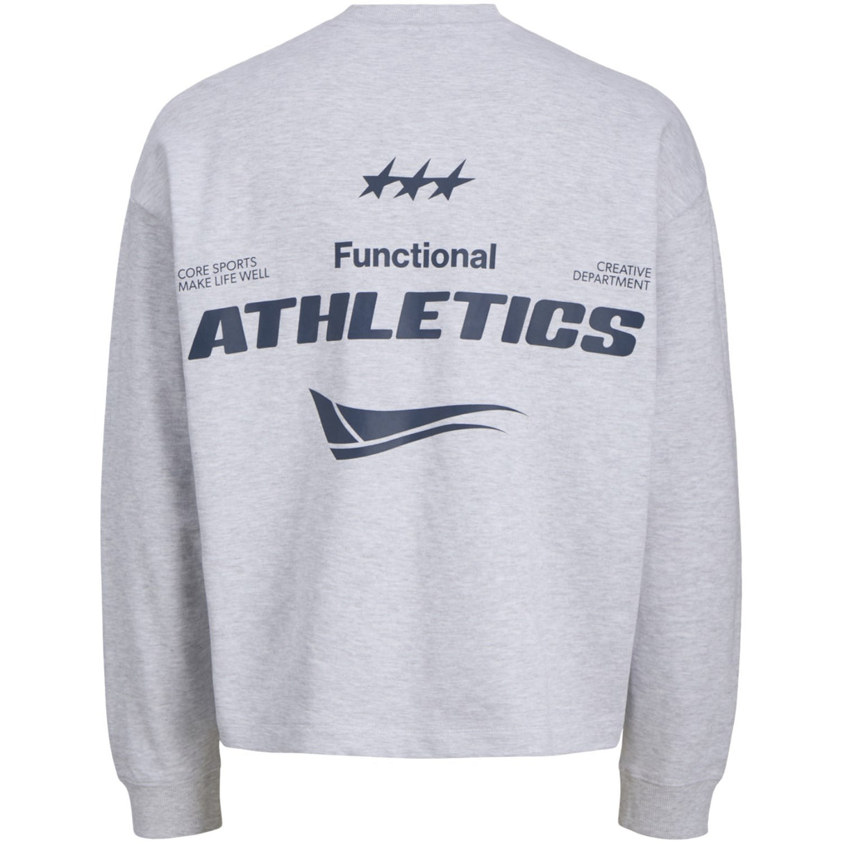 Jack & Jones Junior White Melange Jcosignal Sweat Crew Neck Jnr