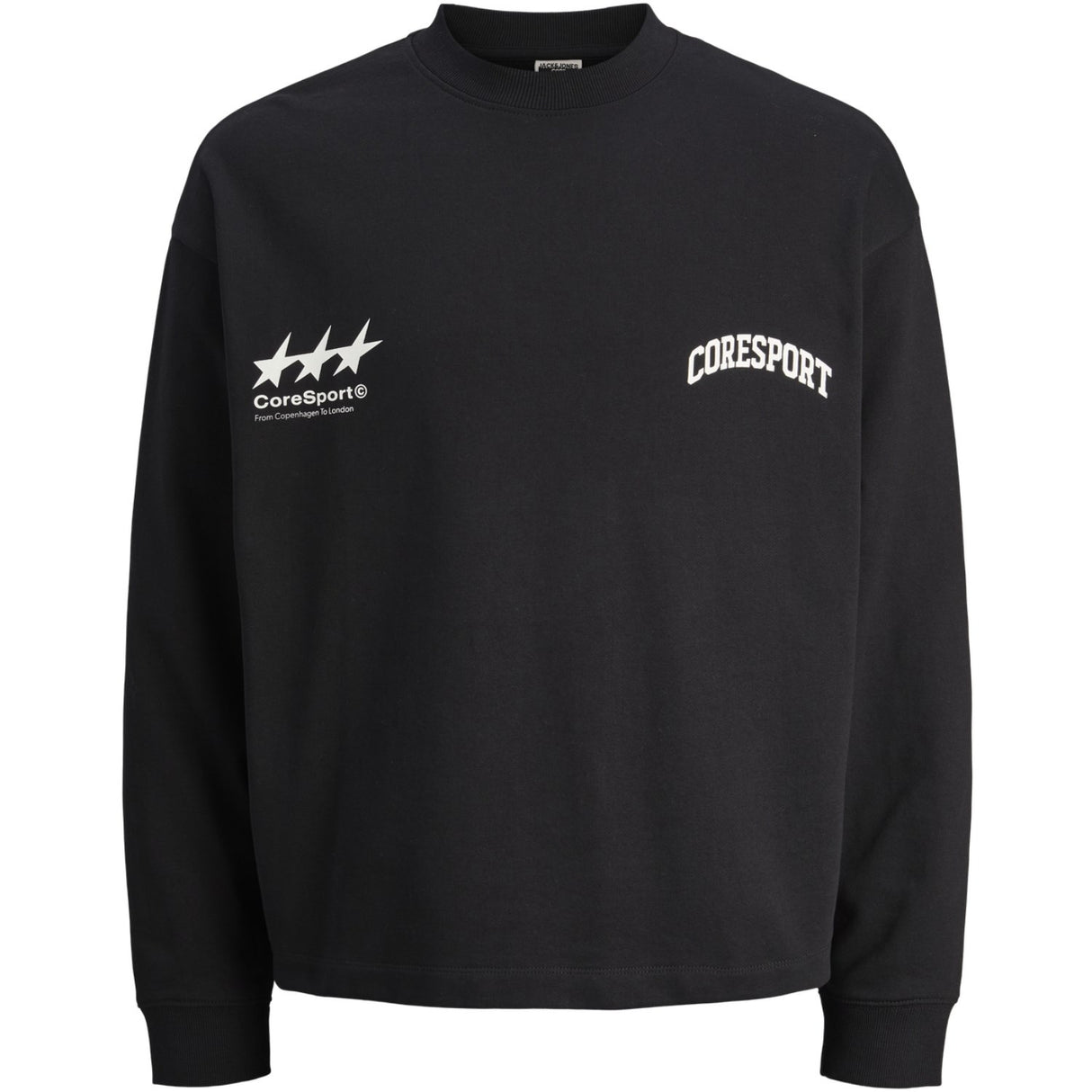 Jack & Jones Junior Black Jcosignal Sweat Crew Neck Jnr