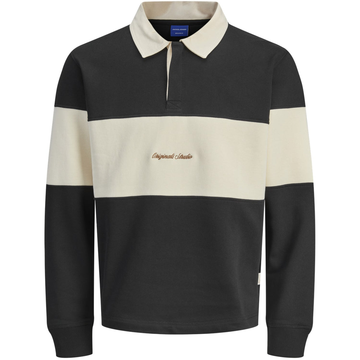 Jack & Jones Junior Black Jornorrebro Blocking Sweat Polo Jnr