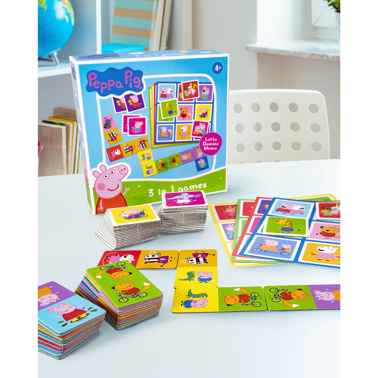 Tactic Games Gurli Gris 3 I 1 Memo, Lotto, Domino