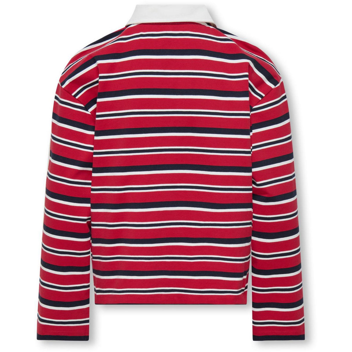 kids ONLY Salsa Night Sky/Cloud Dancer Kogruby Life L/S Boxy Polo Shirt Jrs