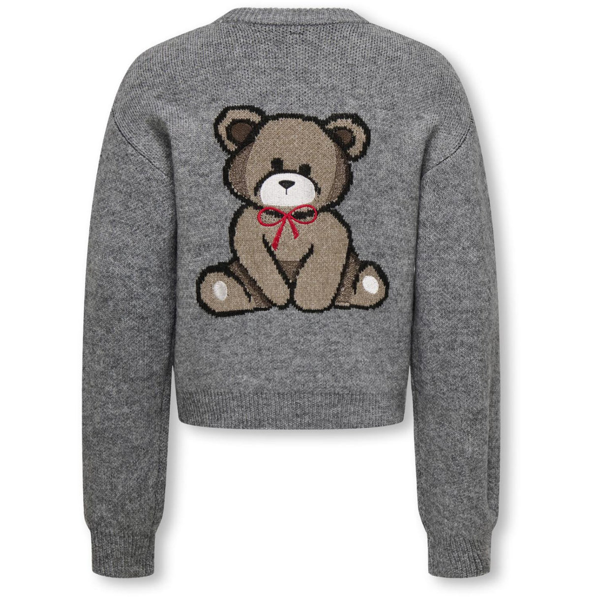 kids ONLY Medium Grey Melange Teddy Kogteddy L/S Pullover Knt Noos