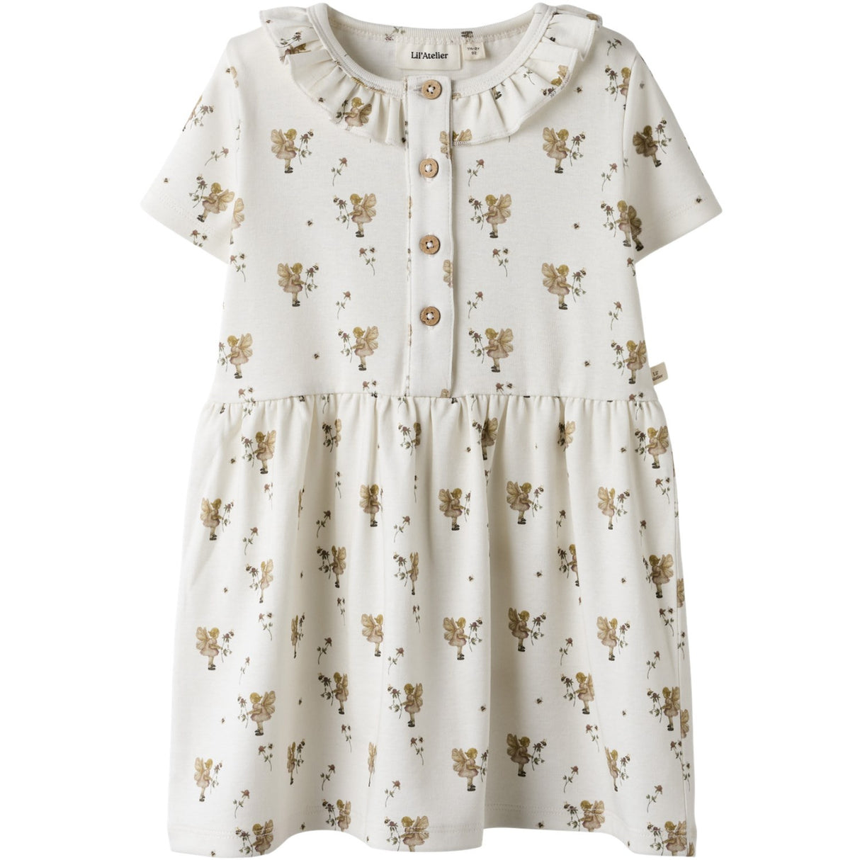 Lil'Atelier Coconut Milk Nmflayo Loa Ss Dress Lil