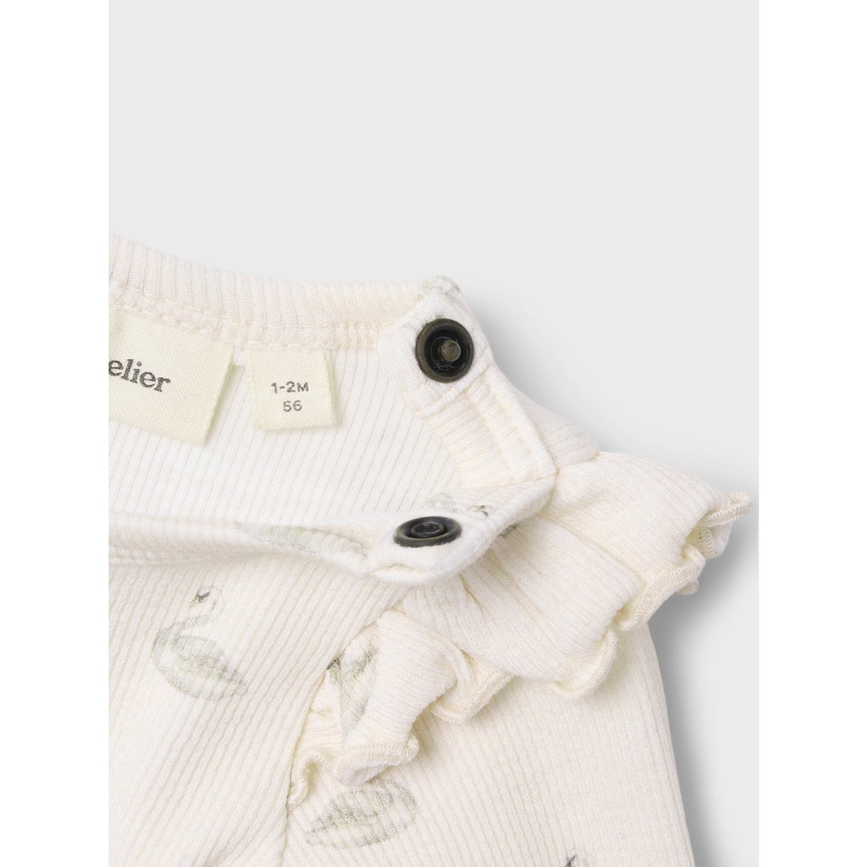 Lil'Atelier Pastel Parchment Swan Nbfgavo Eko Ls Slim Body Lil Noos