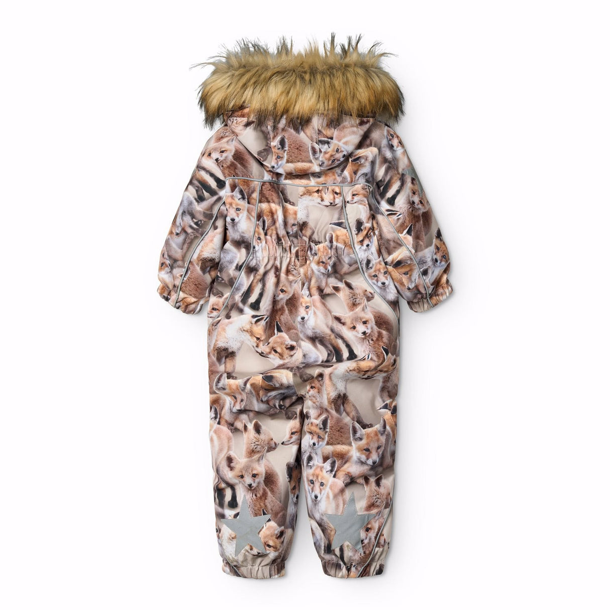 Molo Playing Foxes Pyxis Fur Baby Snowsuit
