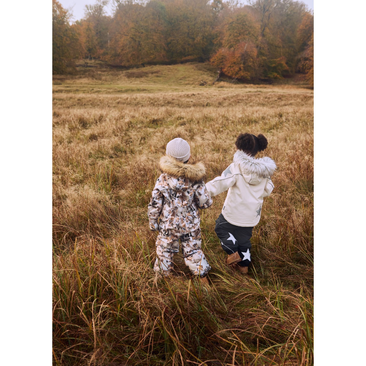 Molo Playing Foxes Polaris Fur Junior Snowsuit