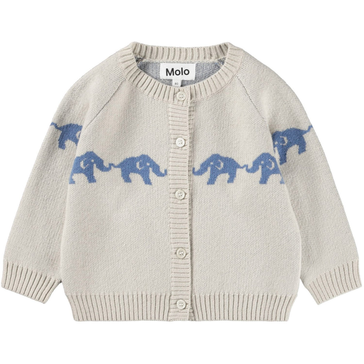Molo Blue Elephants Bobi Cardigans