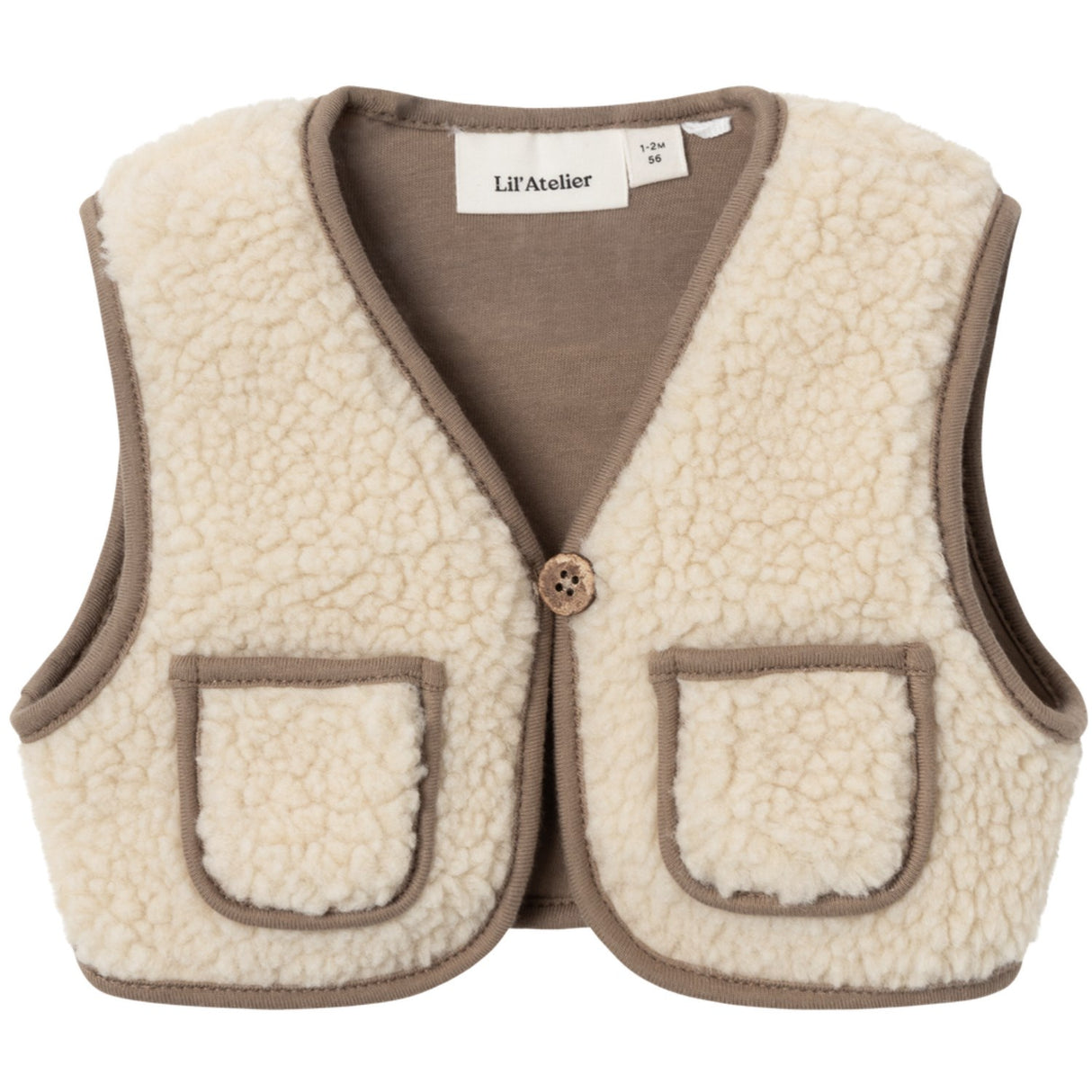 Lil'Atelier Turtledove Nbmjono Rlx Sherpa Vest Lil