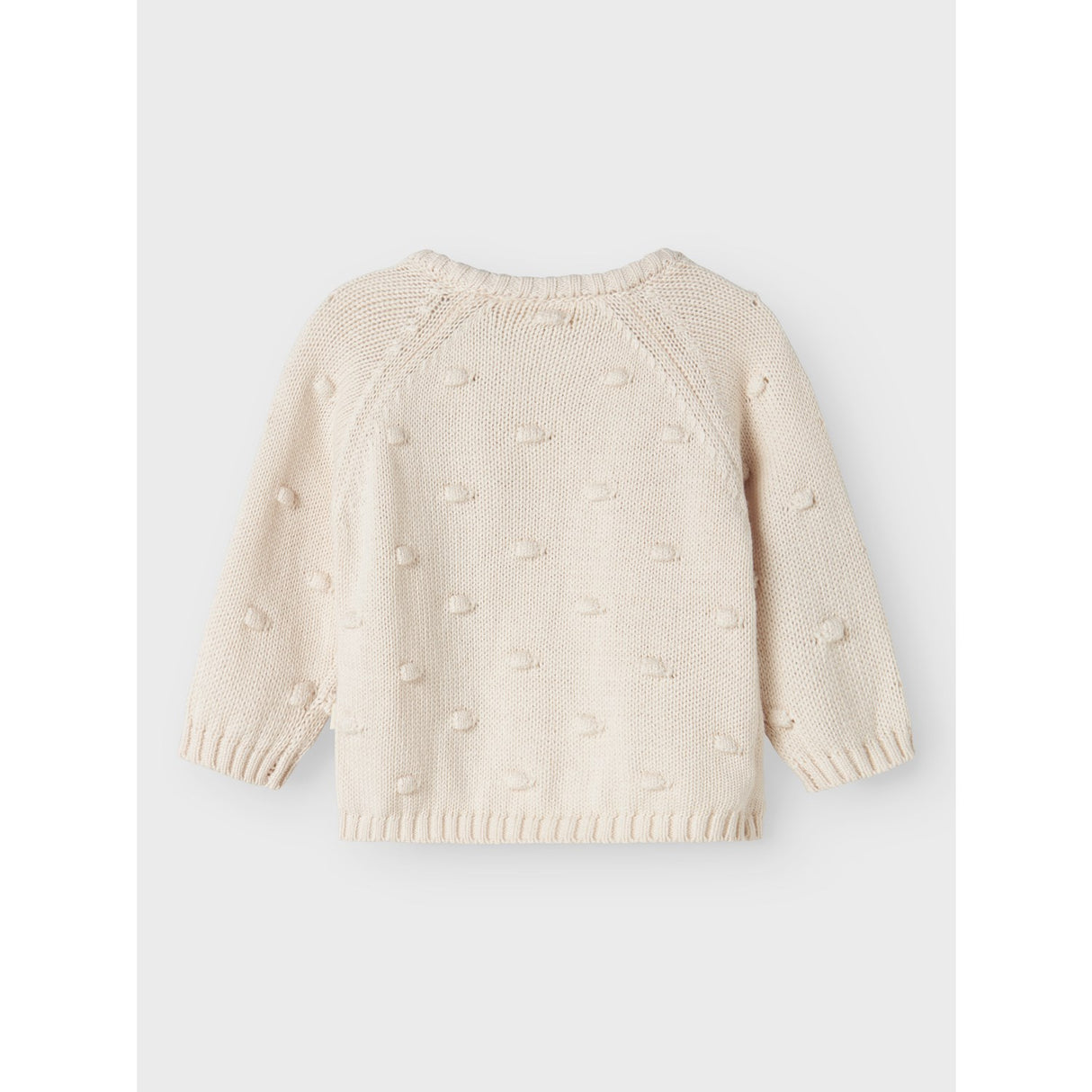 Lil'Atelier Pastel Parchment Nbfgable Ls Wrap Knit Lil