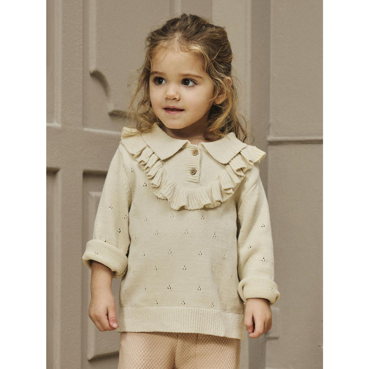 Lil'Atelier Turtledove Nmfnakita Ls Loose Knit Lil