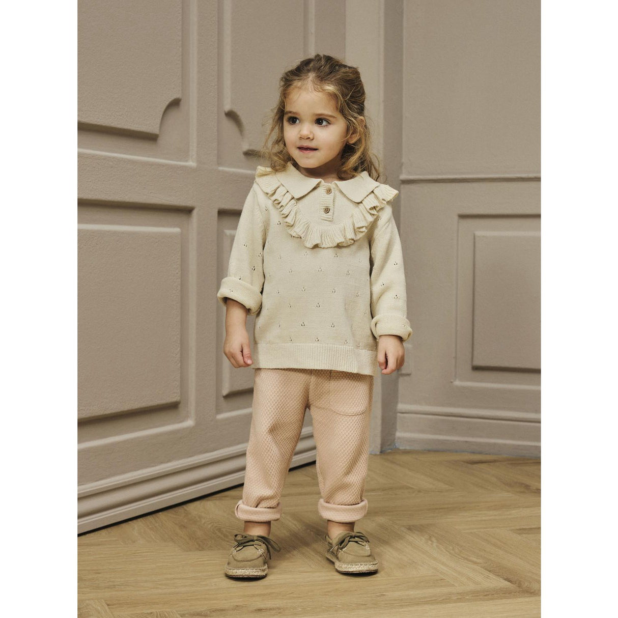 Lil'Atelier Turtledove Nmfnakita Ls Loose Knit Lil