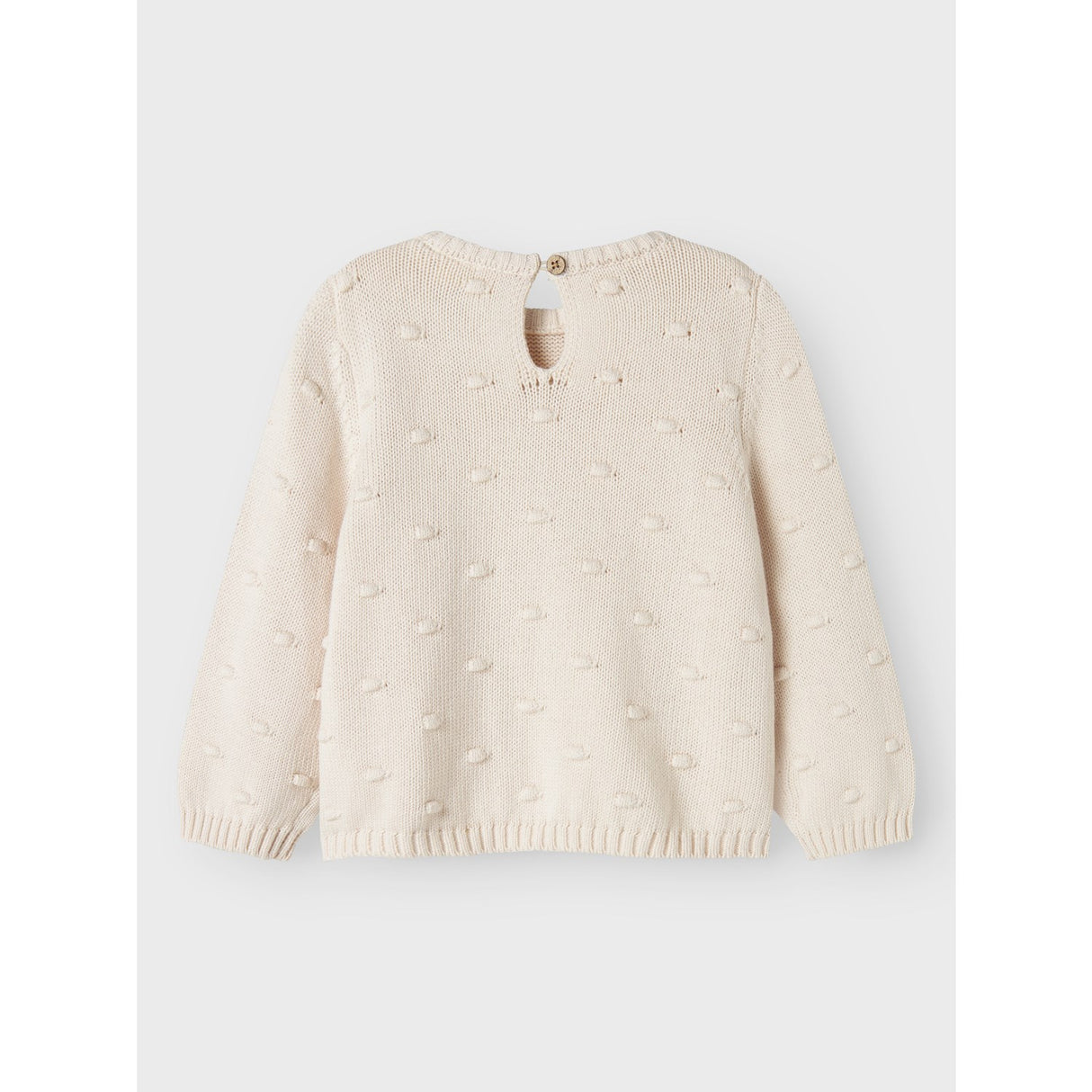 Lil'Atelier Pastel Parchment Nmngable Ls Loose Knit Lil