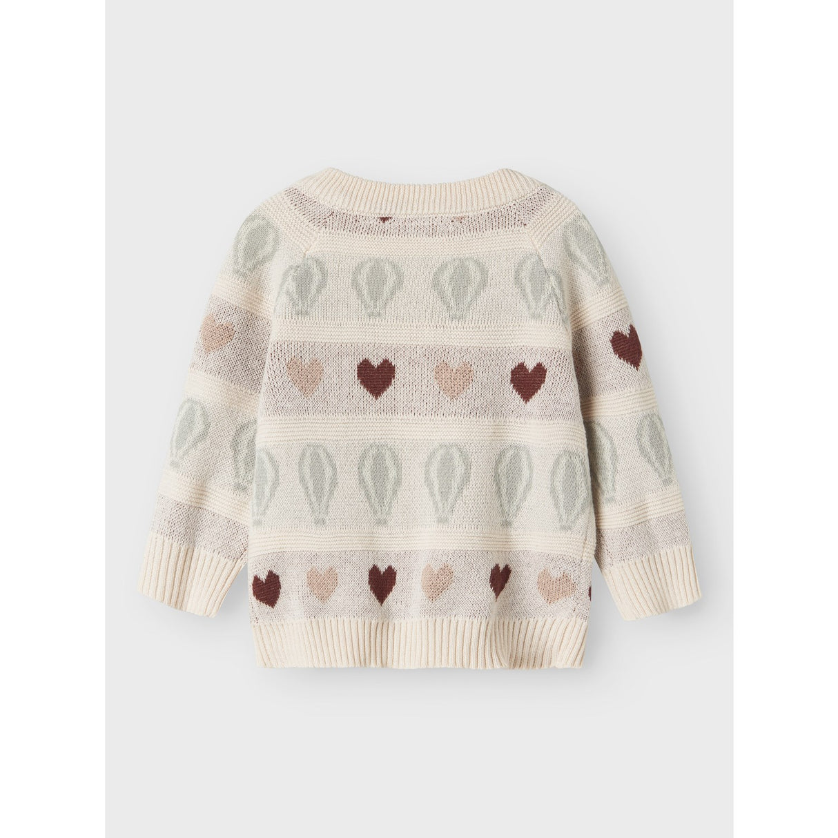Lil'Atelier Pastel Parchment Nbflamai Kny Ls Knit Card Lil