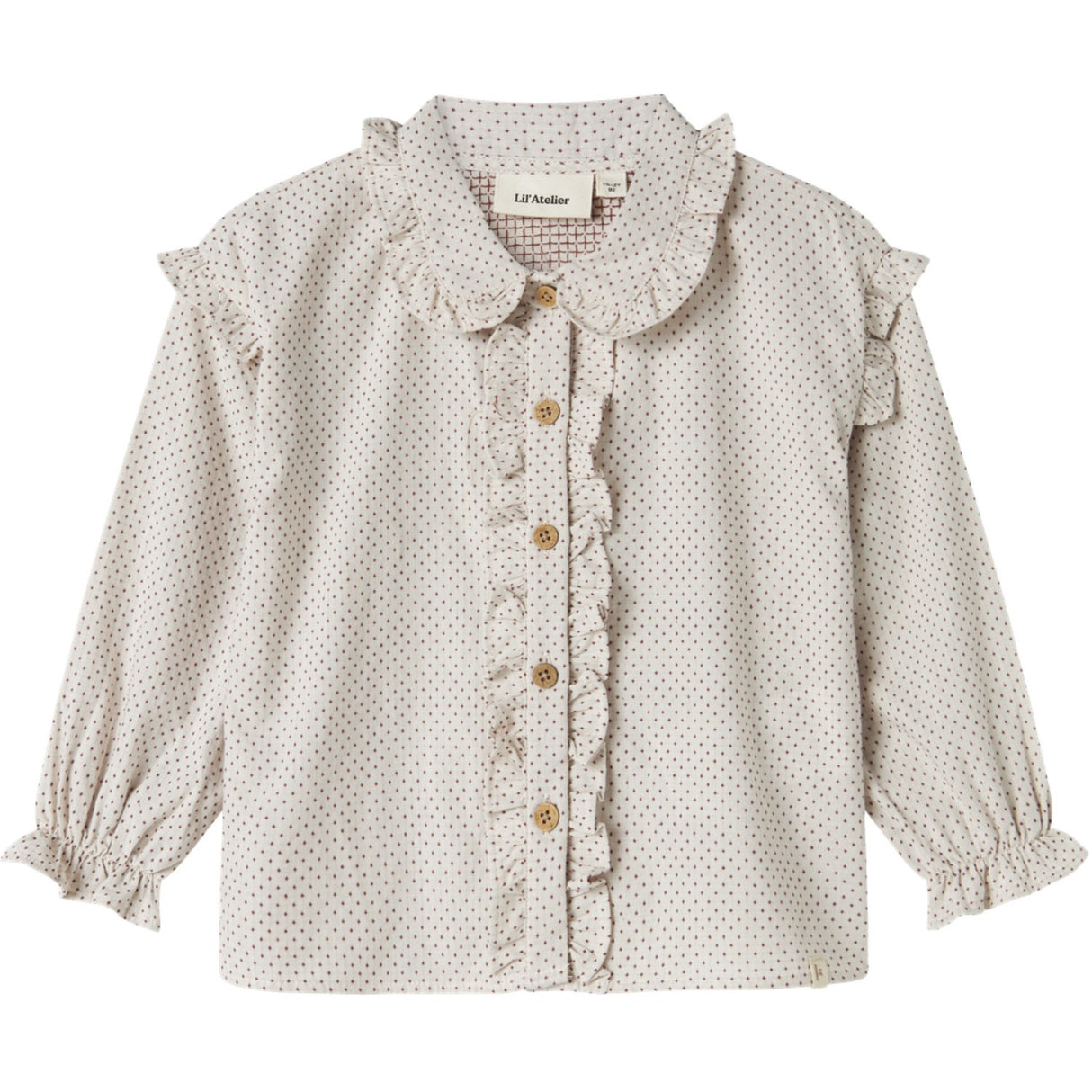 Lil'Atelier Pastel Parchment Nmfolena Ls Loose Shirt Lil
