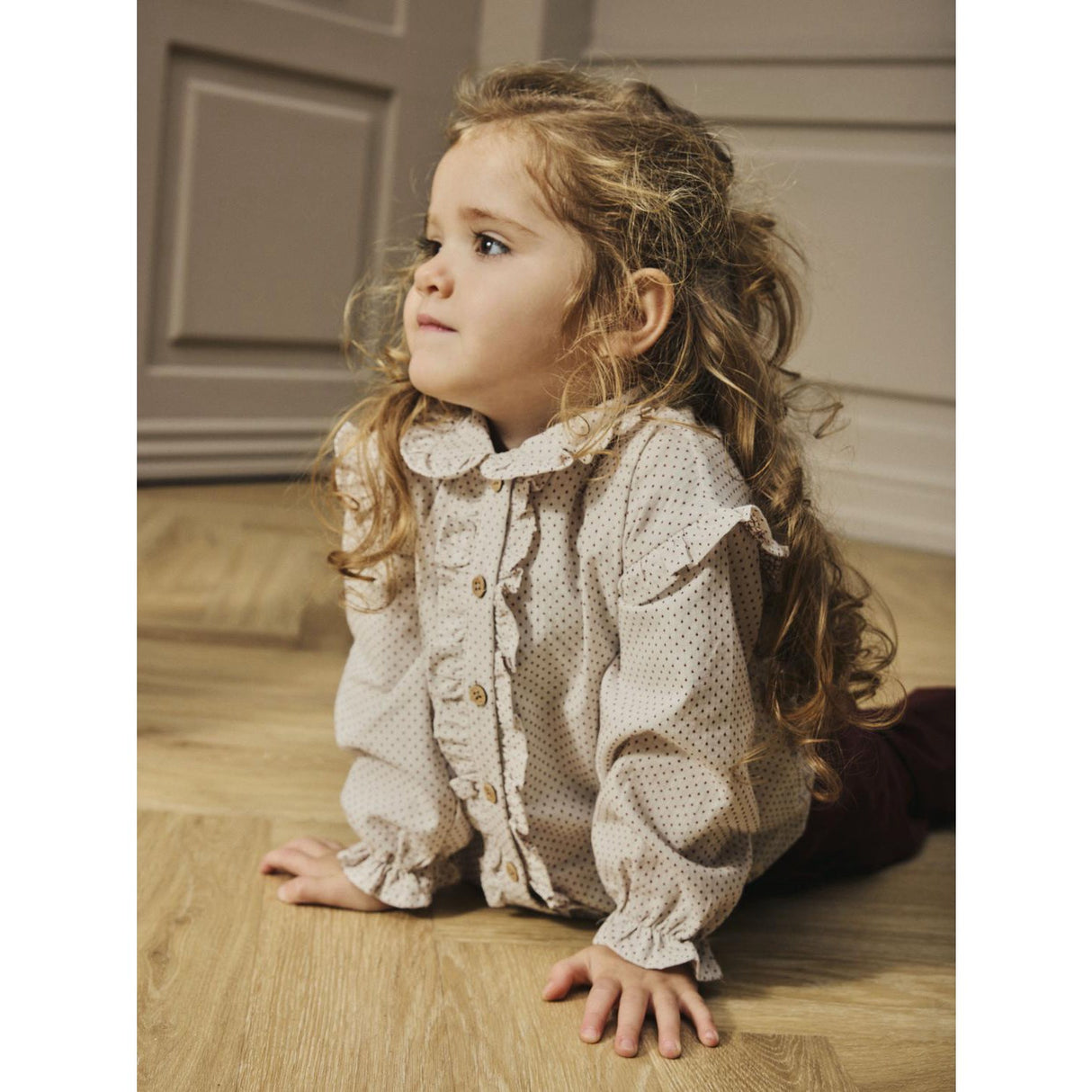 Lil'Atelier Pastel Parchment Nmfolena Ls Loose Shirt Lil