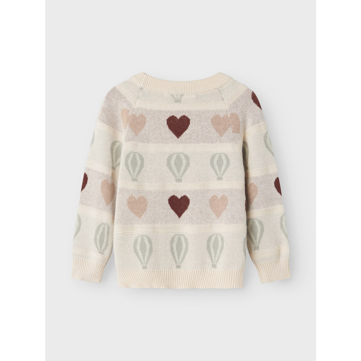 Lil'Atelier Pastel Parchment Nmflamai Kis Ls Knit Lil