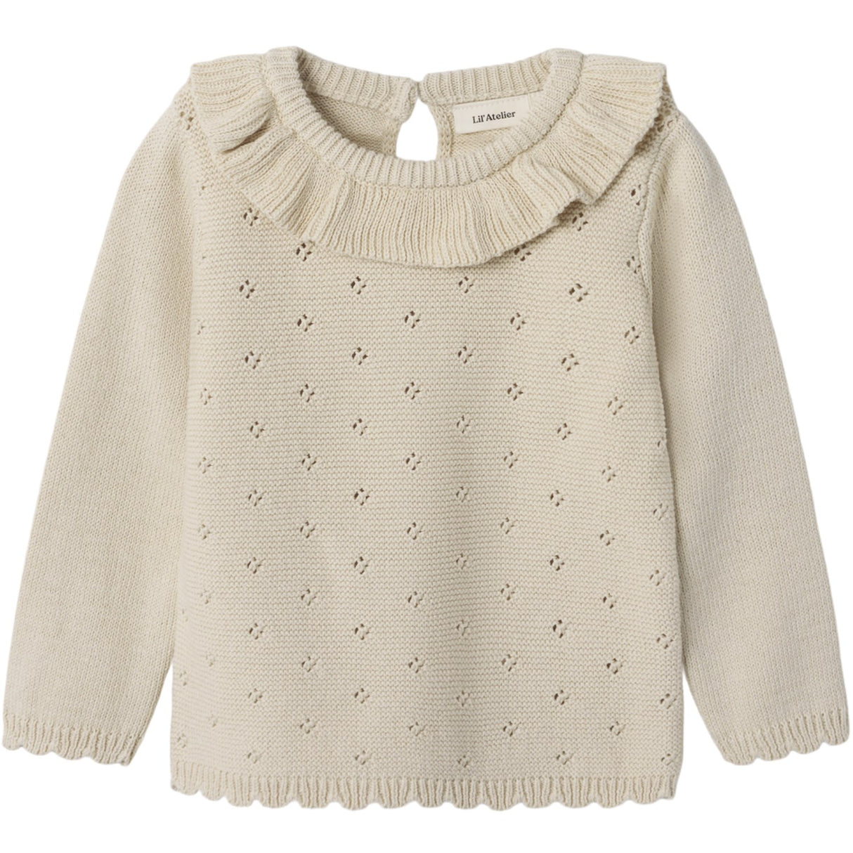 Lil'Atelier Turtledove Nmflaguna Ls Knit Lil Noos