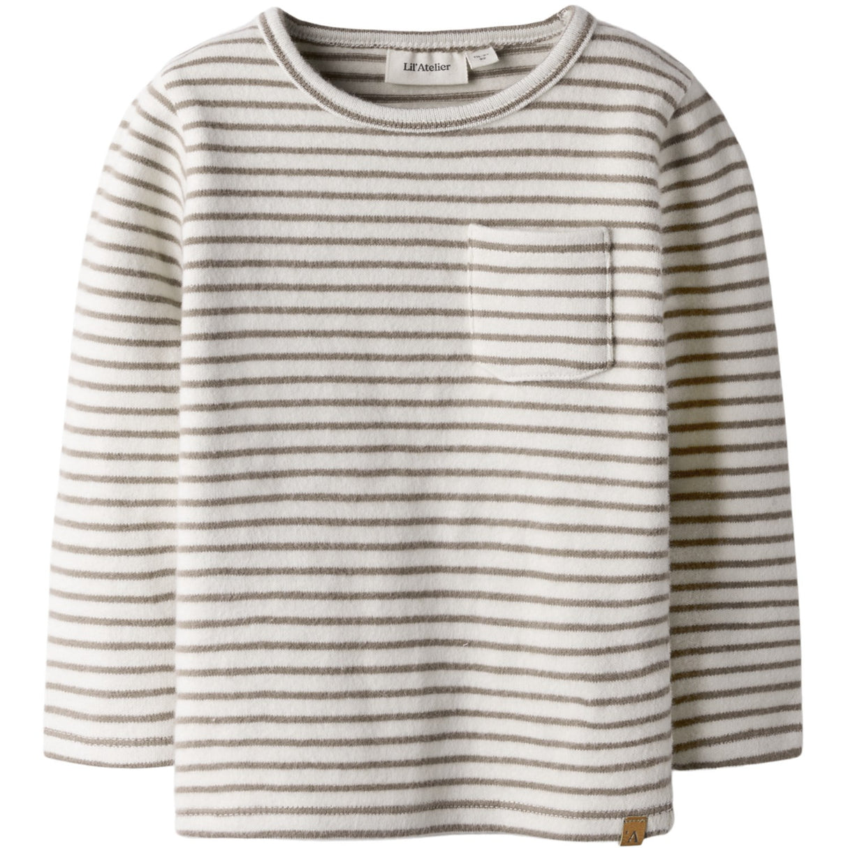 Lil'Atelier Turtledove Sepia Tint Nmmthoro Jen Ls Slim Top Lil