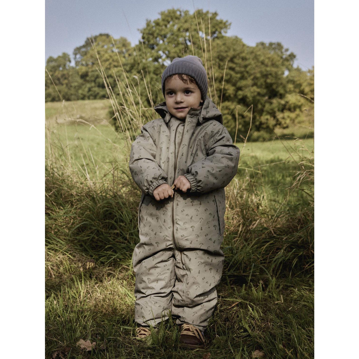 Lil'Atelier Overland Trek Mushroom Nmmlasnow10 Snowsuit Aop Fo Lil