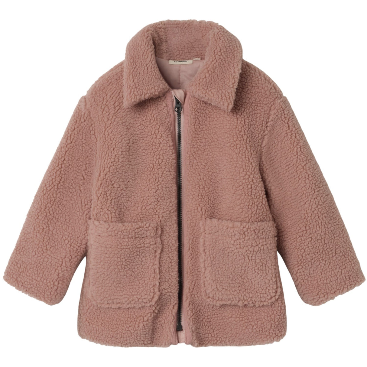 Lil'Atelier Misty Rose Nmnnalo Long Sherpa Jkt Solid Lil
