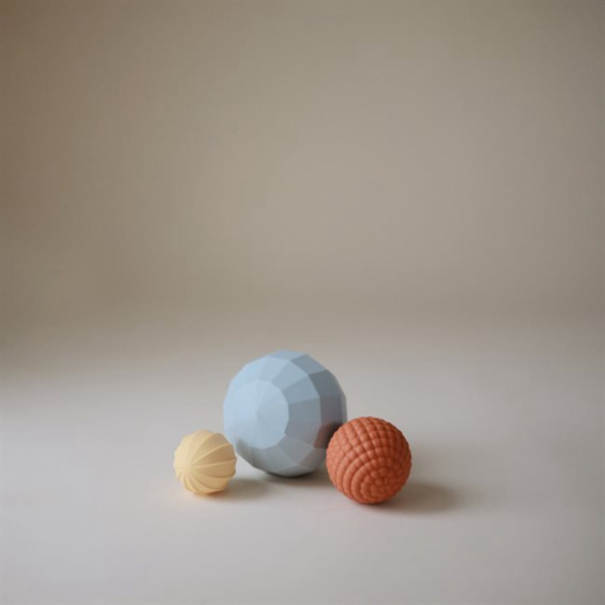 Mushie Powder Blue Nesting Spheres Sensory Toy