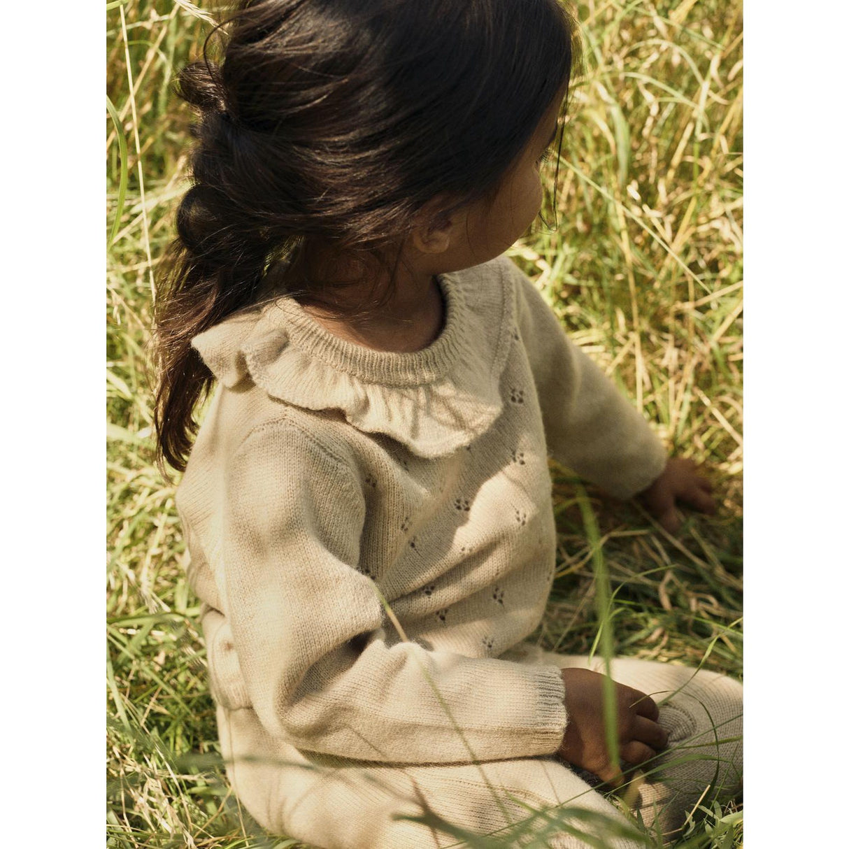 Lil'Atelier Safari Melange Nmfnalio Ls Knit Lil