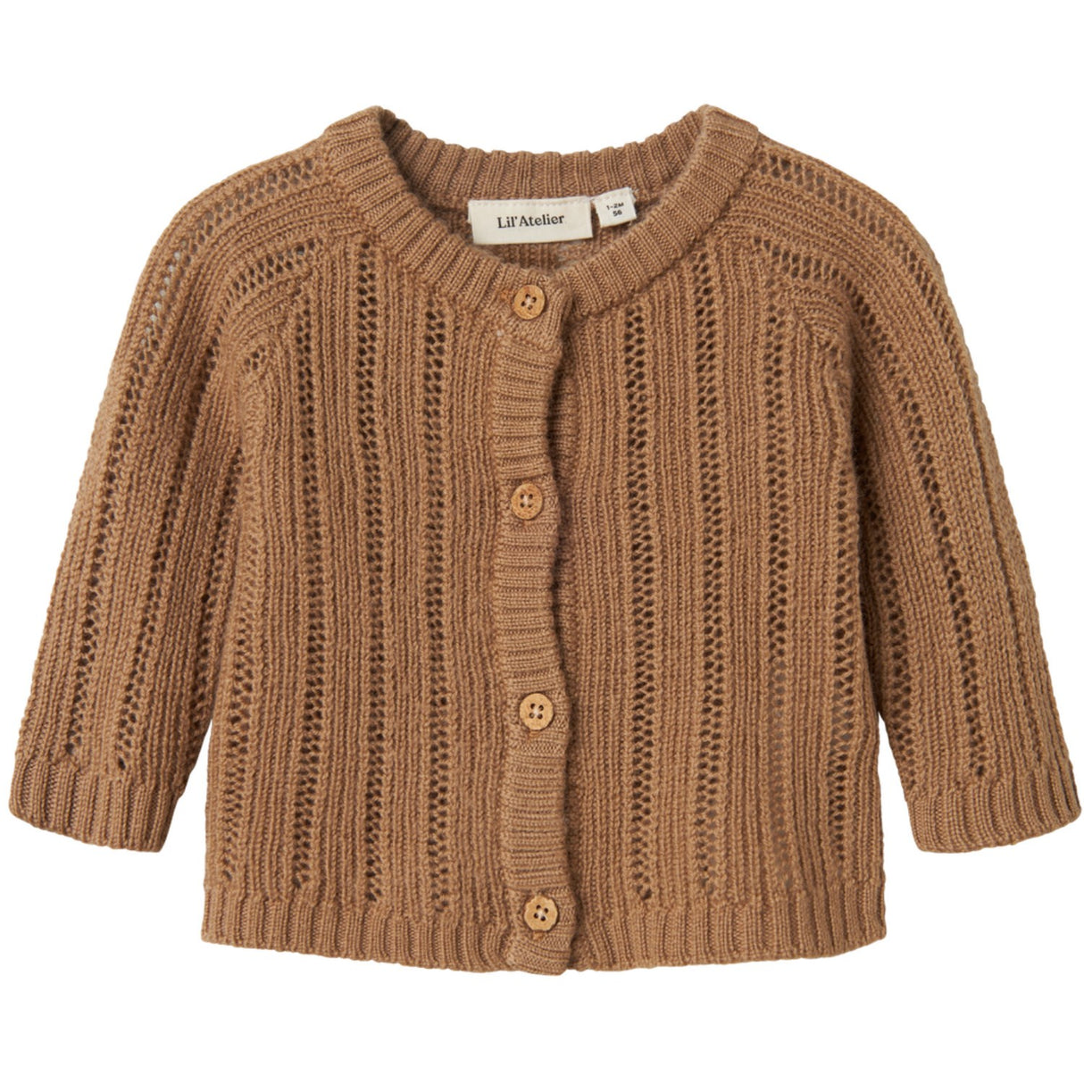 Lil'Atelier Tigers Eye Nbmnomo Ls Knit Card Lil