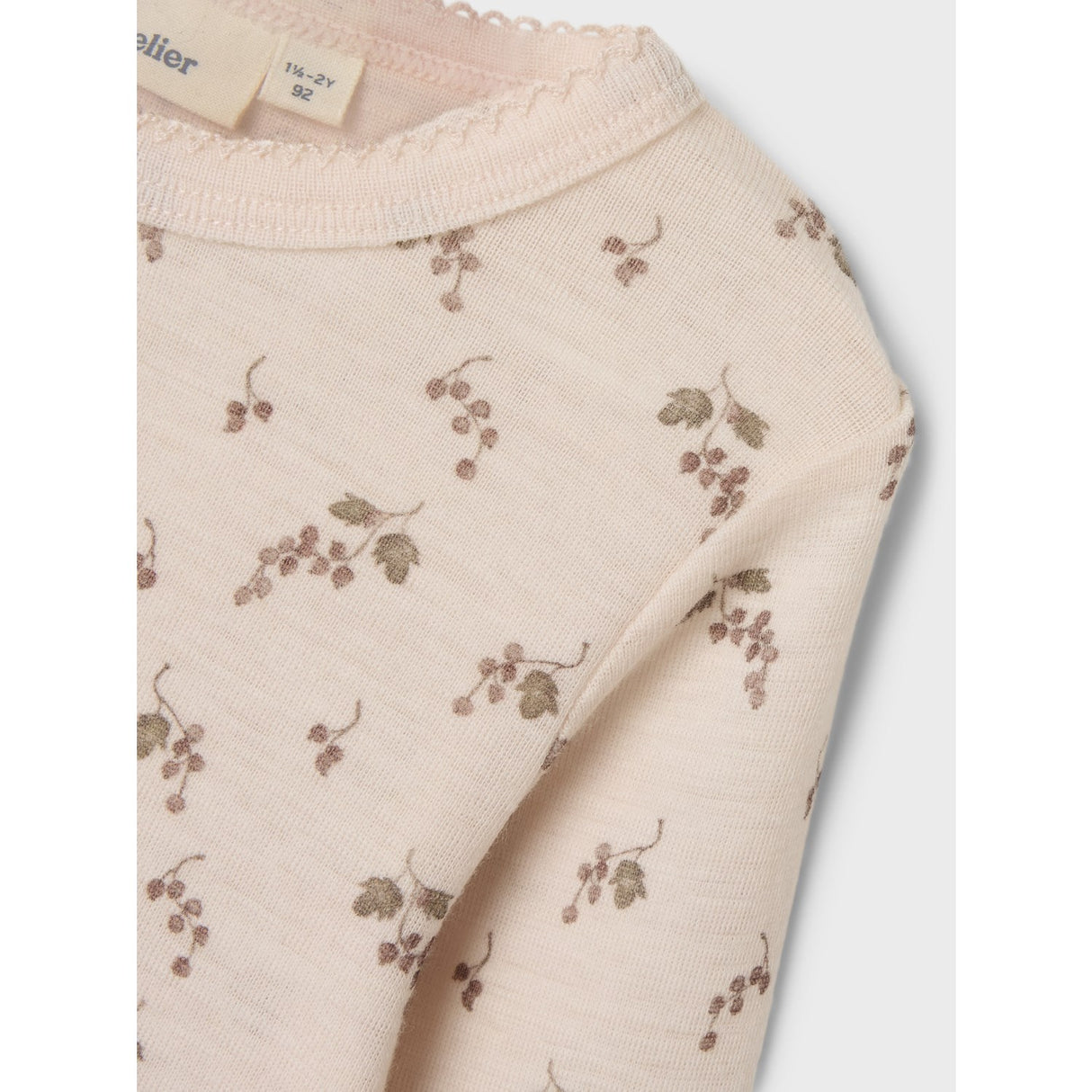 Lil'Atelier Morganite Berry Nmfnoel Nia Wool Ls Slim Top Lil