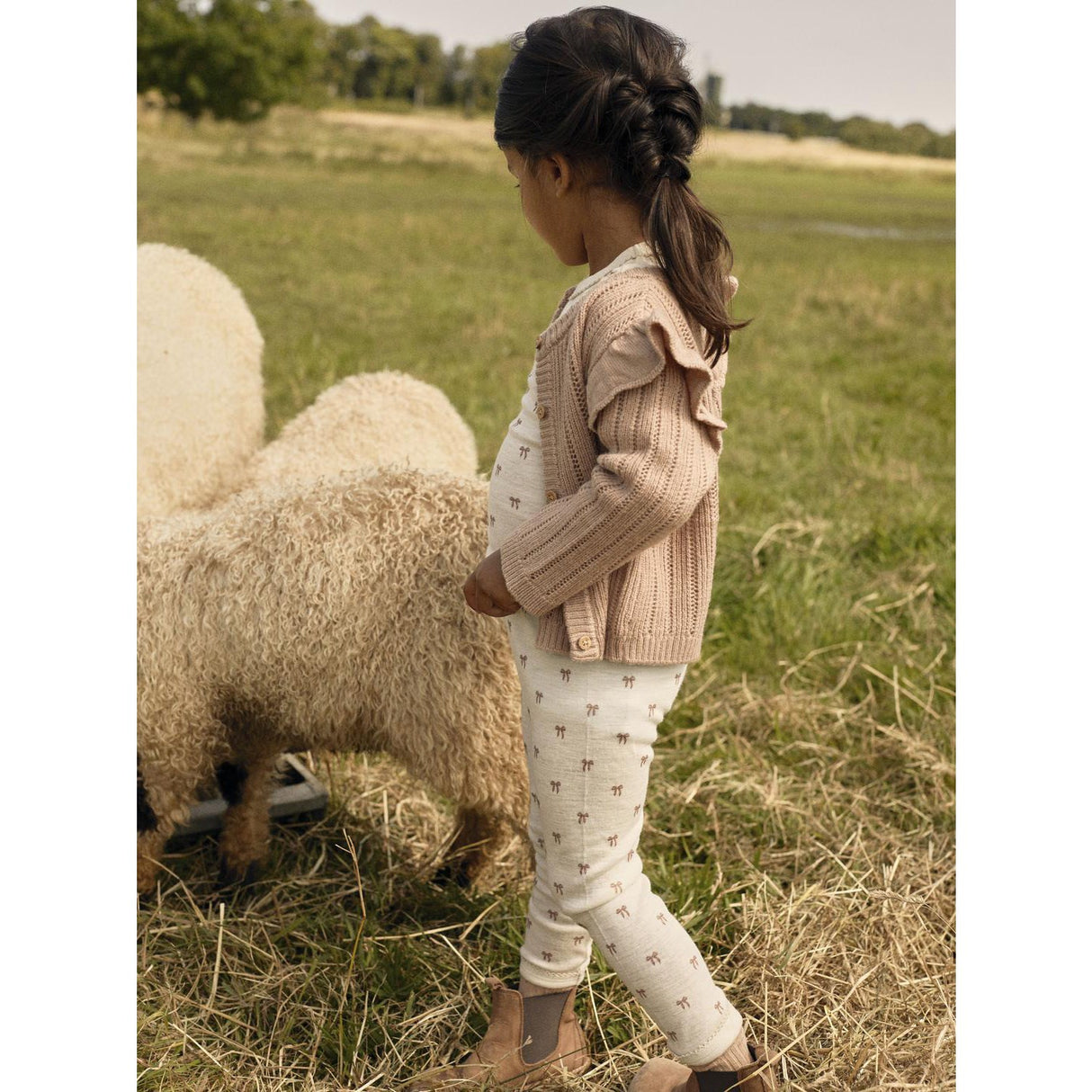 Lil'Atelier Turtledove Melange Nmfnalu Wo/Mo Ls Slim Top Lil