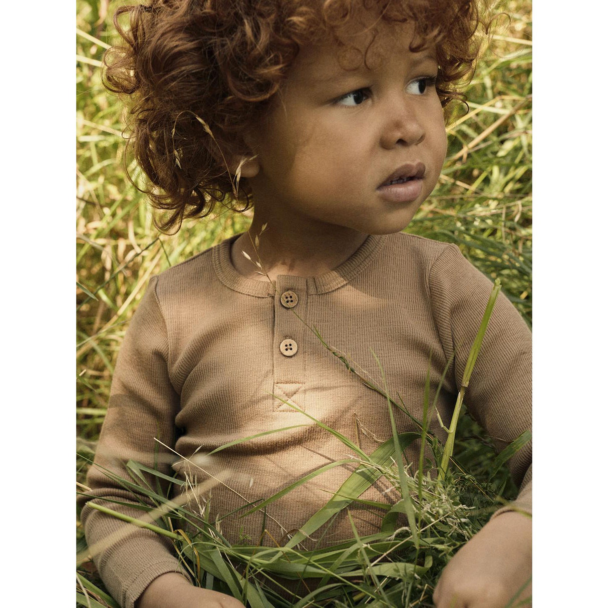 Lil'Atelier Tigers Eye Nmnnoel Neb Wool Ls Slim Top Lil