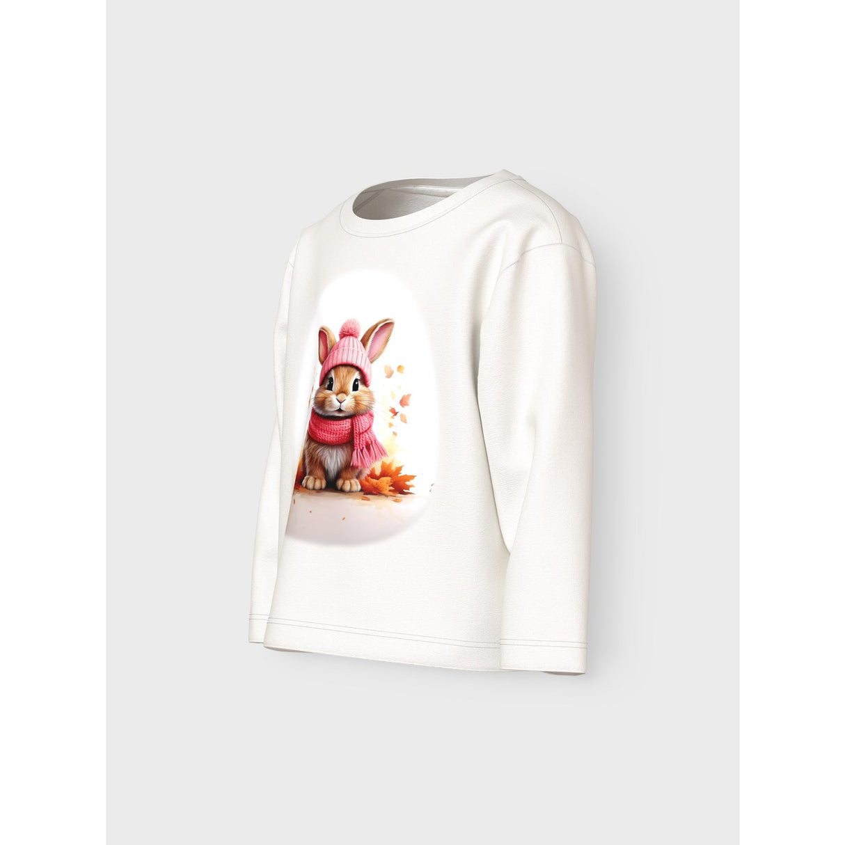 Name It Cloud Dancer Autumn Bunny Nmfvotea Ls Nreg Top