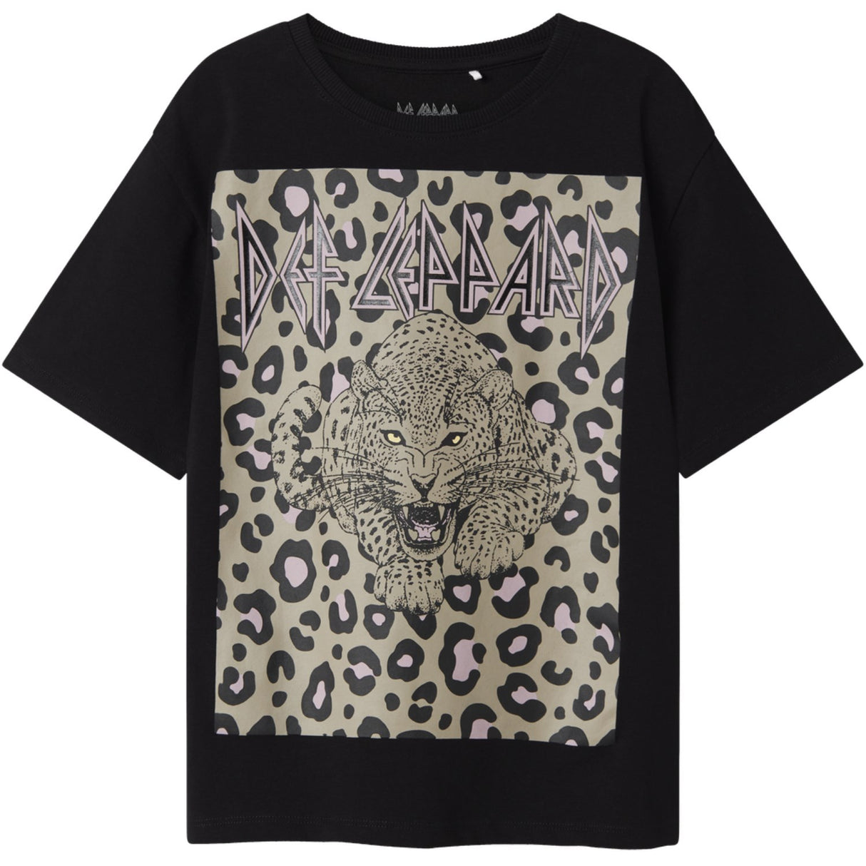 Name It Black Nkfsuri Defleppard Ss Nreg Top Box Unv