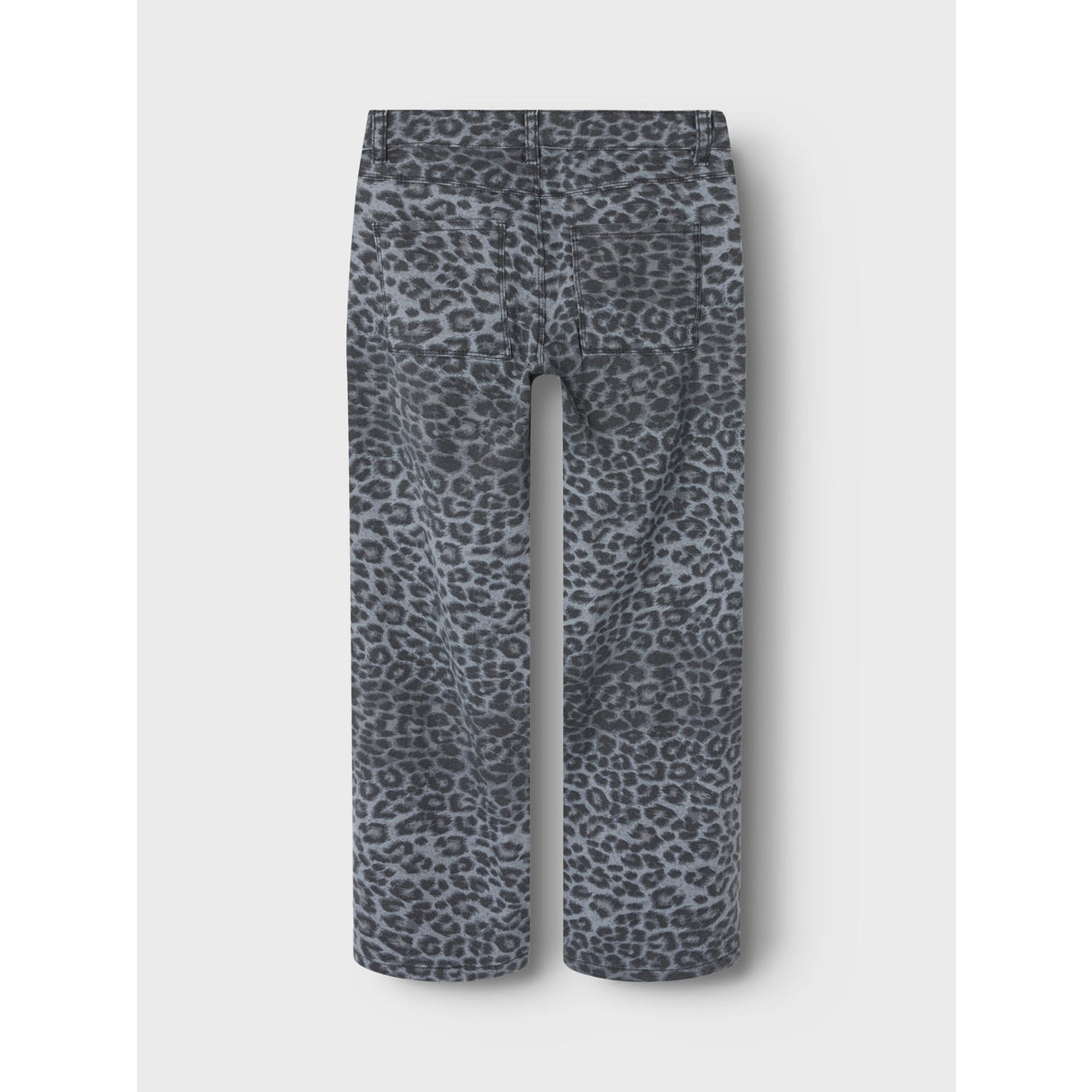 Name It Night Owl Grey Leopard Nkfrose Wide Twi Pants 4444-Td Noos