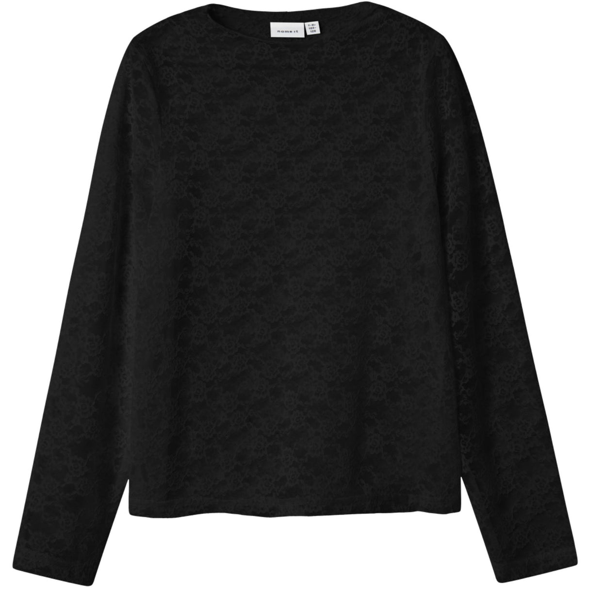 Name It Black Nkfnace Ls Top