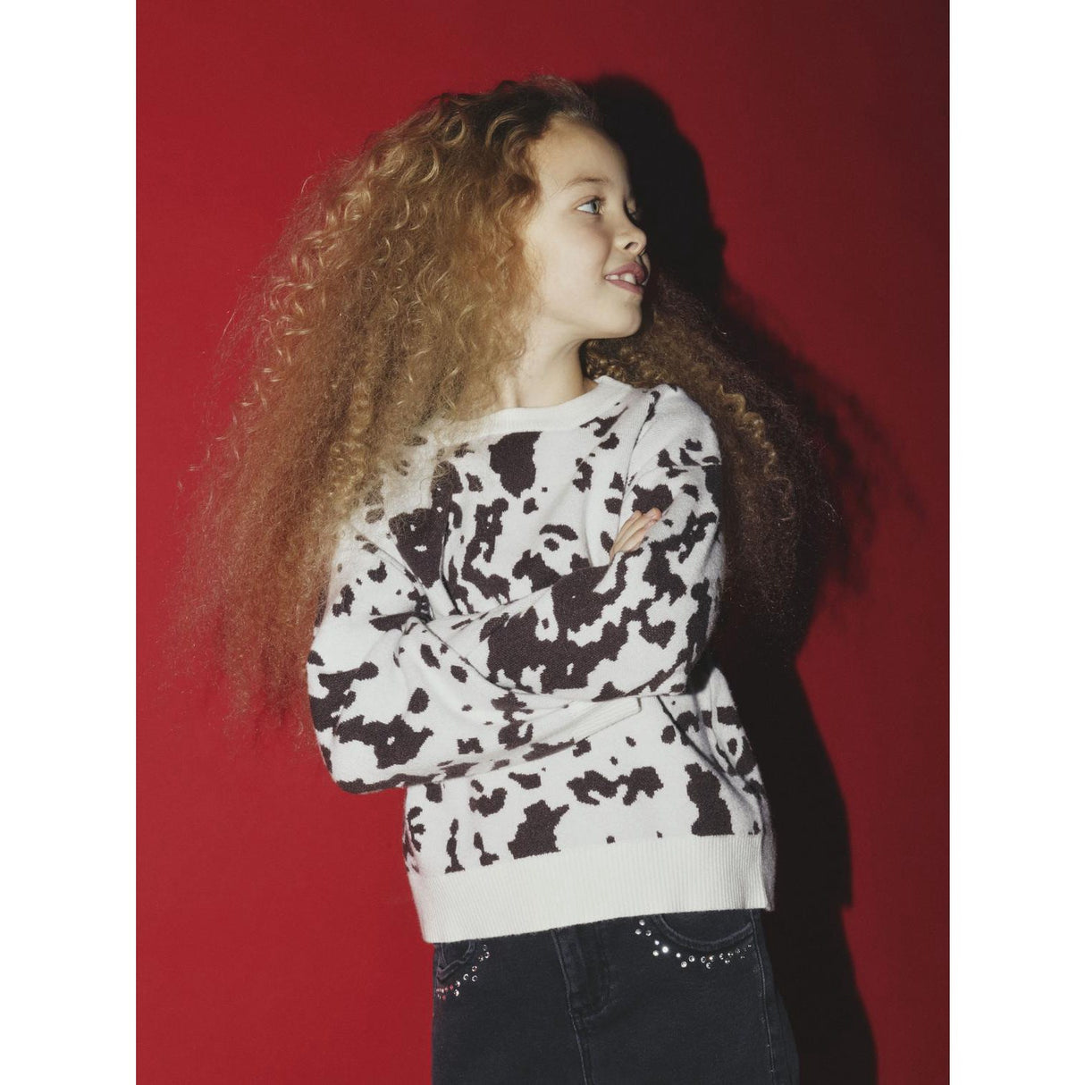 Name It Seal Brown Cow Nkforkide Ls Knit Box