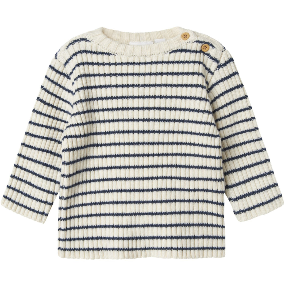 Name It Insignia Blue Cloud Dancer Nbmostripe Ls Knit