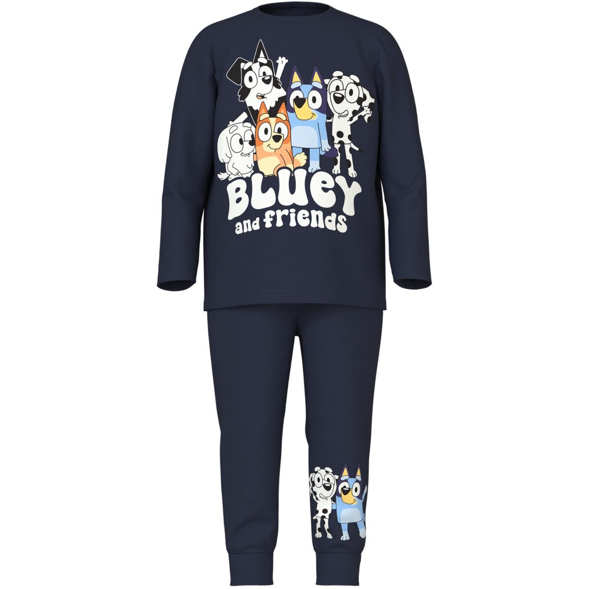 Name It Navy Blazer Nmnamu Bluey Ls Nightset Sky