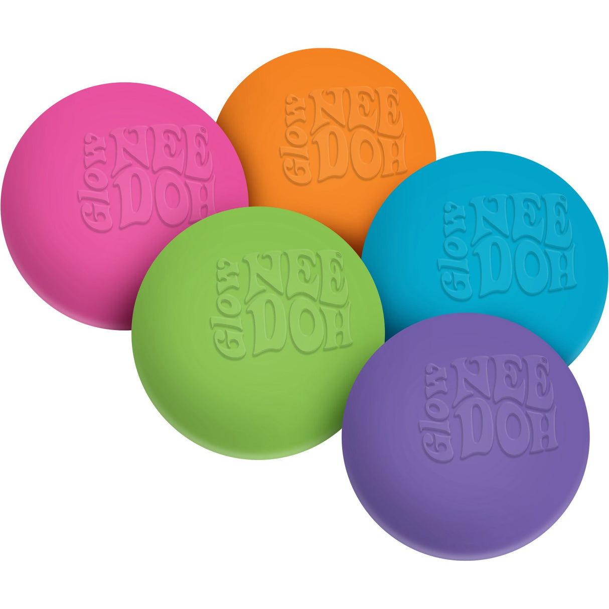 NeeDoh Glow In The Dark 5 Asst. CDU