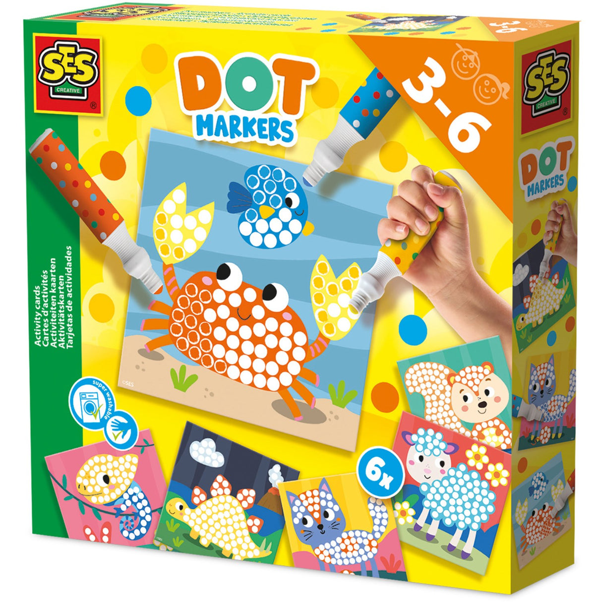 SES Creative Priktusser 3 Colours XXL Activity Cards