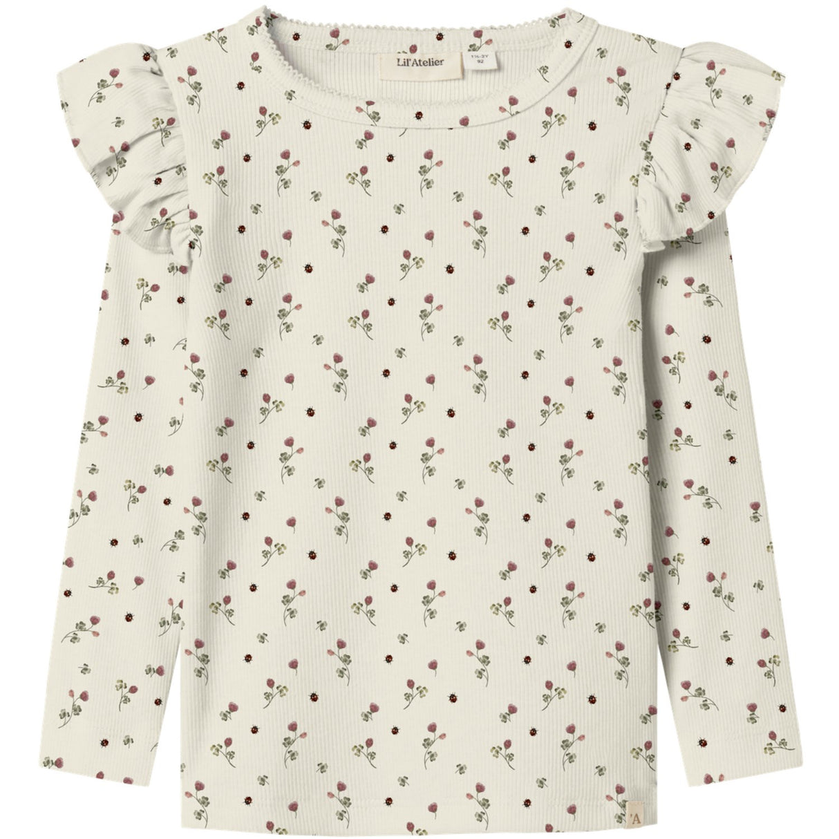 Lil'Atelier Turtledove Nmflavo Eve Ls Slim Top Lil