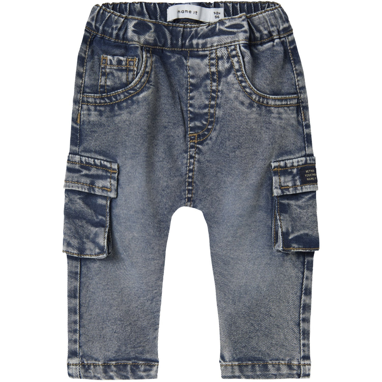 Name It Dark Blue Denim Nbmben Baggy Cargo Jeans 2727-Yb Noos