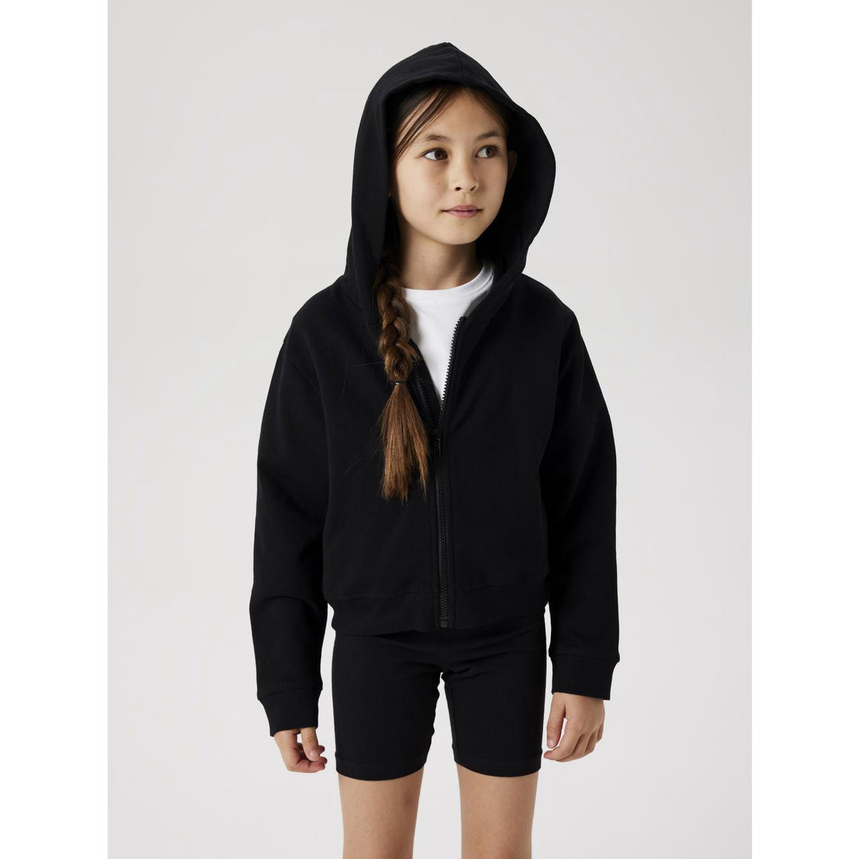 Name It Black Nkfmille Short Nreg Swe Card Wh Unb Noos