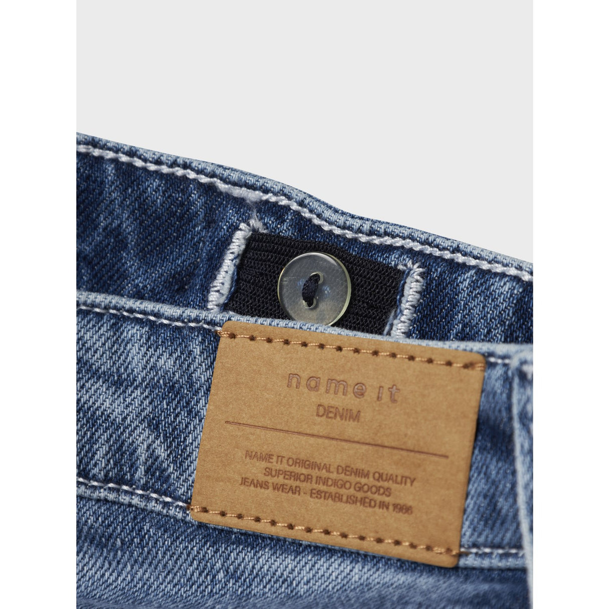 Name It Medium Blue Denim Nkfrose Straight Fold Jeans 4224-Az Noos