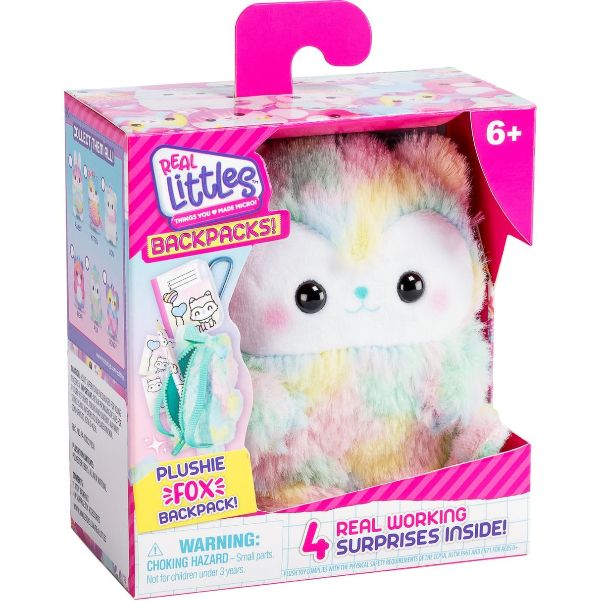 Real Littles Backpack Plush Fox