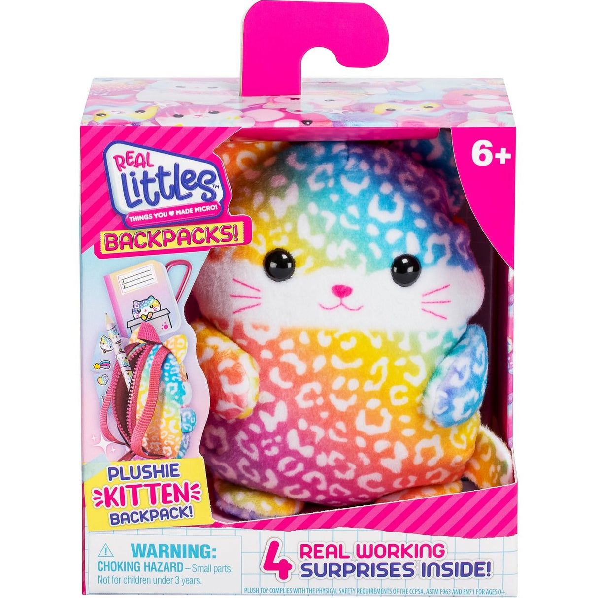 Real Littles Backpack Plush Kitten
