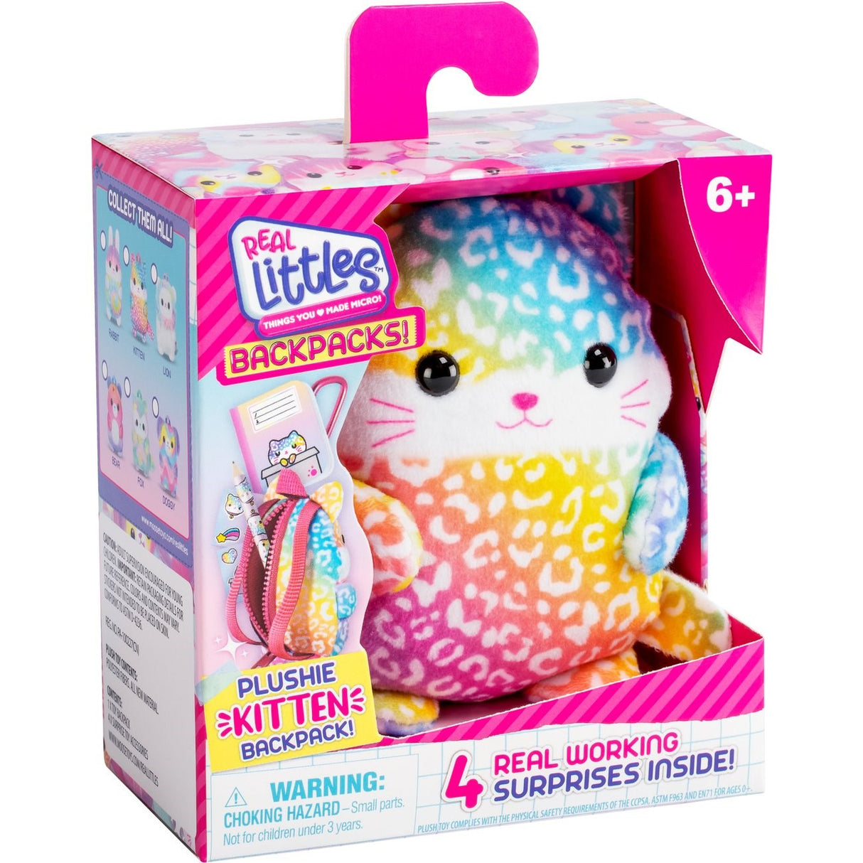 Real Littles Backpack Plush Kitten
