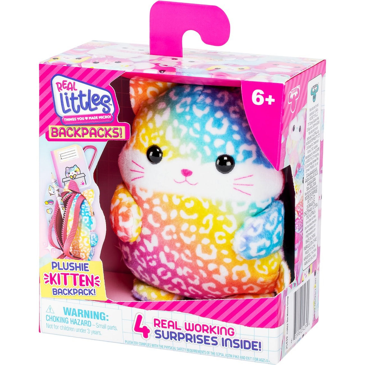 Real Littles Backpack Plush Kitten