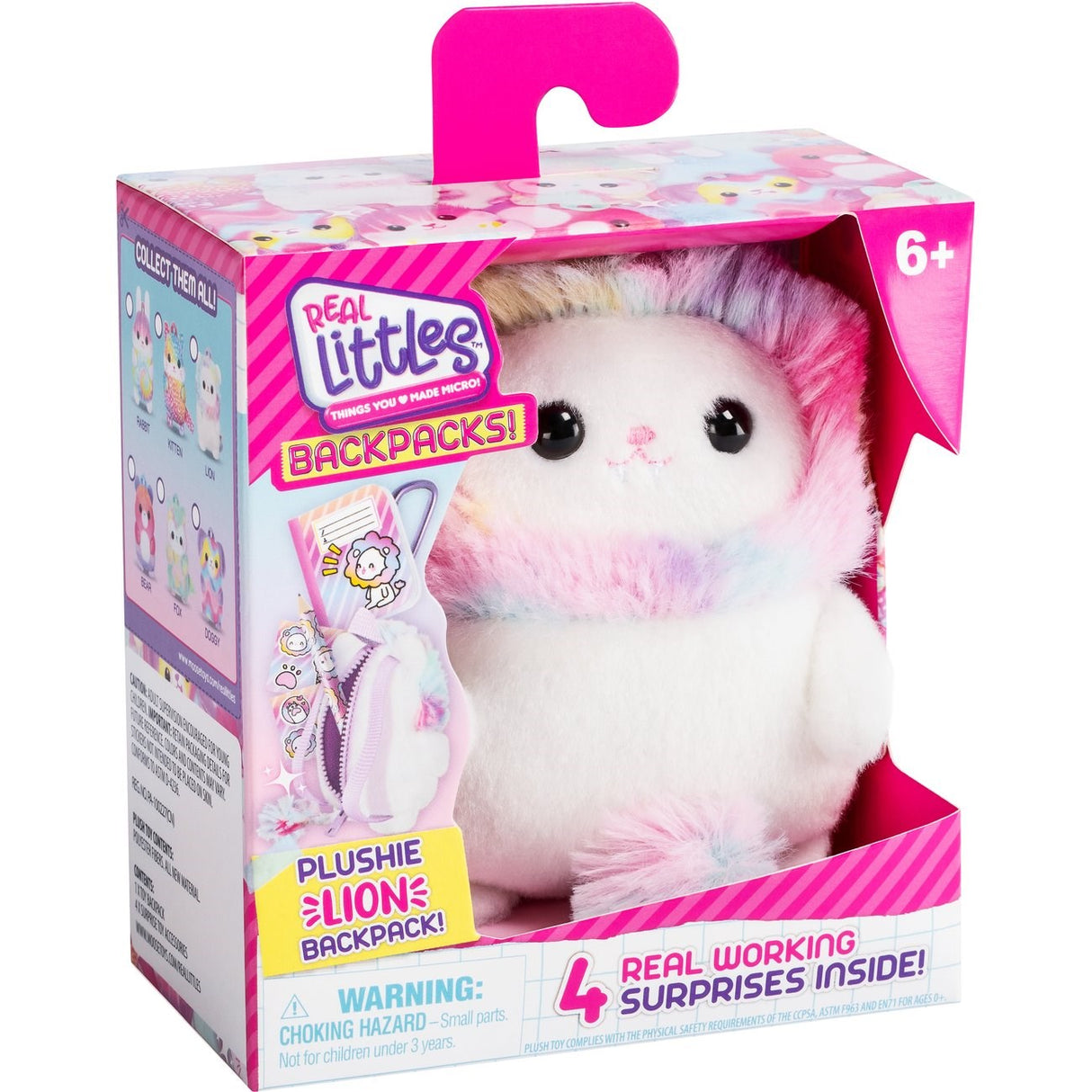 Real Littles Backpack Plush Lion